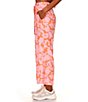 Color:Melon Field - Image 3 - Carefree Floral High Rise Coordinating Ankle Pants