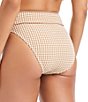 Sanctuary Check Me Out Gingham High Leg Cut High Waist Swim Bottom - Image 2