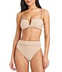 Sanctuary Check Me Out Gingham High Leg Cut High Waist Swim Bottom - Image 3