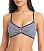 Sanctuary Check Me Out Gingham Underwire Bra Swim Top - Image 1