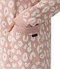 Sanctuary Cheetah Print Long Sleeve Open Front Knit Sweater Bed Jacket, Color:Blush Print - Image 4
