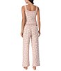 Sanctuary Cheetah Print Sweater Knit Sleeveless Tank & Lounge Pant Set, Color:Blush Print - Image 2