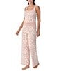 Sanctuary Cheetah Print Sweater Knit Sleeveless Tank & Lounge Pant Set, Color:Blush Print - Image 3