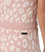 Sanctuary Cheetah Print Sweater Knit Sleeveless Tank & Lounge Pant Set, Color:Blush Print - Image 5