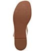 Color:Sand - Image 6 - Define Leather Platform Strappy Footbed Cork Sandals