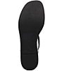 Color:Black/Black - Image 6 - Define Leather Platform Strappy Footbed Sandals