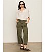 Sanctuary Deja Vu Ruffle V-Neck Short Sleeve Button Front Blouse, Color:Light Oak - Image 5