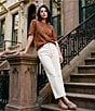 Sanctuary Diamond Stitch Round Neck Short Sleeve Sweater Tee - Image 5