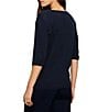 Sanctuary Dolce Notch V-Neck 3/4 Sleeve Knit Top - Image 6