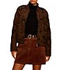 Sanctuary Empress Quilted Paisley Print Long Sleeve Zip-Front Bomber Jacket - Image 1