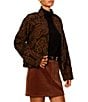 Sanctuary Empress Quilted Paisley Print Long Sleeve Zip-Front Bomber Jacket - Image 3