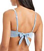 Sanctuary Eternal Sunshine Solid Front Ring V-Neck Bra Swim Top - Image 2