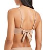 Sanctuary Eternal Sunshine Solid Front Ring V-Neck Bra Swim Top - Image 2