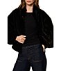Sanctuary Everest Faux Fur Funnel Neck Long Sleeve Zip Front Bomber Jacket - Image 4