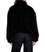 Sanctuary Everest Faux Fur Funnel Neck Long Sleeve Zip Front Bomber Jacket - Image 5