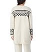 Sanctuary Fair Aisle Print Long Sleeve Open Front Knit Sweater Bed Jacket, Color:Fairaisle Print - Image 2