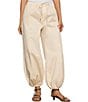 Sanctuary Float On High Rise Balloon Leg Poplin Sateen Pants - Image 1