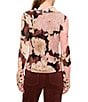 Sanctuary Floral Printed Mesh Spread Collared Long Sleeve Button Down Top - Image 2