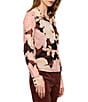 Sanctuary Floral Printed Mesh Spread Collared Long Sleeve Button Down Top - Image 3
