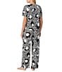 Sanctuary Floral Short Sleeve Round Neck Knit Long Lounge Sleep Set - Image 2
