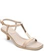 Color:Summer Sand - Image 1 - Glow Leather Ankle Strap Sandals