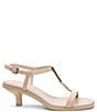 Color:Summer Sand - Image 2 - Glow Leather Ankle Strap Sandals