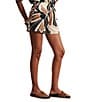 Sanctuary Good Time Printed Mid-Rise Pull On Coordinating Linen Shorts - Image 3