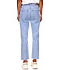 Color:Cruze Wash - Image 2 - Good Vibes High Rise Straight Leg Raw Hem Ankle Jeans