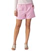 Color:Pink NO.3 - Image 1 - Halle Stretch Twill Mid Rise Short