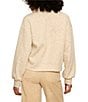 Sanctuary Halley Relaxed Quilted Cable Knit Collared Long Sleeve Popover Top - Image 2
