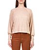 Color:Toasted Oats - Image 1 - High Hopes Knit Crew Neck Long Sleeve Top