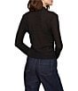 Sanctuary Juno Textured Spread Collar Long Sleeve Button Front Knit Top - Image 2