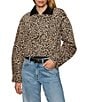 Sanctuary Leopard Printed Long Sleeve Cropped Barn Jacket, Color:French Kitty - Image 4