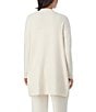 Sanctuary Long Sleeve Open Front Knit Sweater Bed Jacket, Color:Cream - Image 2