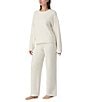 Sanctuary Long Sleeve Pullover Sweater Knit Long Coordinating Lounge Set, Color:Cream - Image 3
