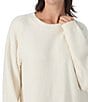 Sanctuary Long Sleeve Pullover Sweater Knit Long Coordinating Lounge Set, Color:Cream - Image 4