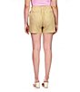 Color:True Khaki - Image 2 - Malibu Mid Rise Linen Shorts