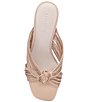 Color:Nude - Image 5 - Maven Knotted Nappa Leather Slide Sandals