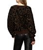 Sanctuary Meow Animal Print Fuzzy V-Neck Long Sleeve Button Front Cardigan, Color:Kitty Camo - Image 3