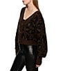 Sanctuary Meow Animal Print Fuzzy V-Neck Long Sleeve Button Front Cardigan, Color:Kitty Camo - Image 4