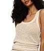 Sanctuary Mesh Stitch Scoop Neck Coordinating Shell Top, Color:Macrame - Image 4