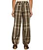 Sanctuary Micro Balloon Leg Plaid Print Semi High Rise Pull-On Pants - Image 2
