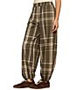 Sanctuary Micro Balloon Leg Plaid Print Semi High Rise Pull-On Pants - Image 3