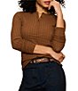 Sanctuary Not So Basic Textured Henley Neck Long Sleeve Knit Top - Image 2