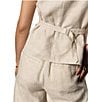 Sanctuary Outsmart Linen Blend Square Neck Sleeveless Button Front Vest, Color:Flax - Image 4