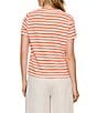 Sanctuary Perfect Textured Stripe Print Crew Neck Short Sleeve Tee - Image 2