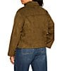 Sanctuary Plus Size Avid Faux Suede Spread Collar Long Sleeve Button Front Jacket - Image 3