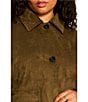 Sanctuary Plus Size Avid Faux Suede Spread Collar Long Sleeve Button Front Jacket - Image 4