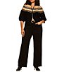 Sanctuary Plus Size Fairisle Printed Short Sleeve Zip-Up Sweater - Image 3