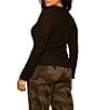 Sanctuary Plus Size Juno Textured Spread Collar Long Sleeve Button Front Knit Top - Image 2